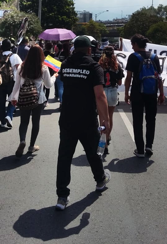 El 21 de enero de 2020, en el marco del Paro Nacional, un grupo de manifestantes marchó con pancartas y camisetas contra la suspensión de la plataforma de la multinacional Uber.